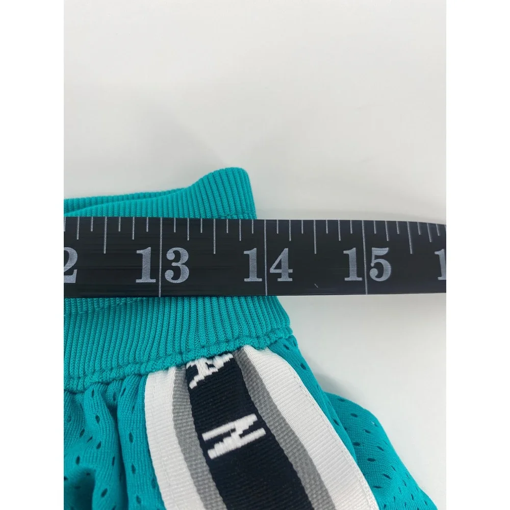 Jordan Basketball Shorts Large Teal Excellent Mesh Jumpman Tape Logo Sporty